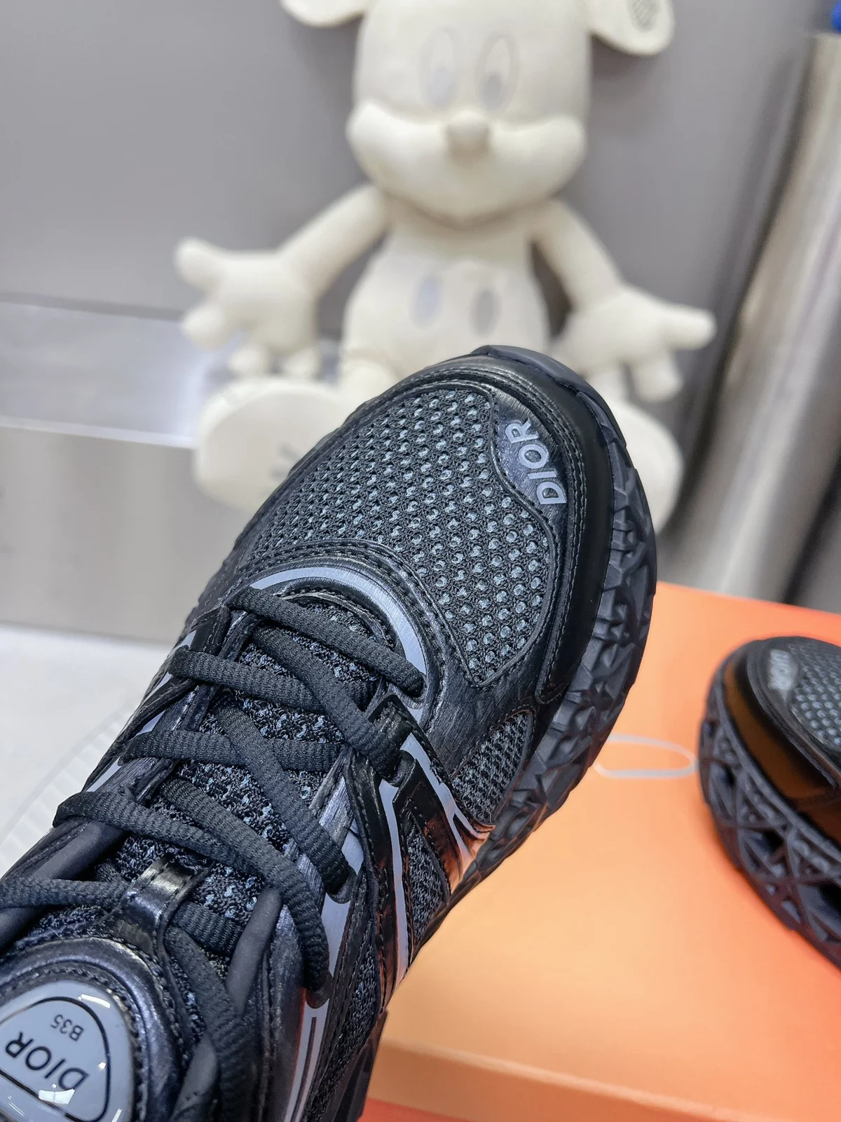 Dior B35 NXXT Sneaker | Black Technical Fabric and Mesh