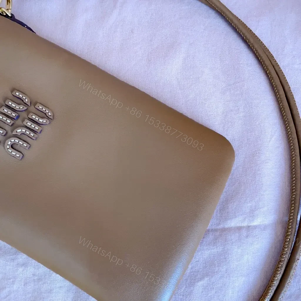 View 10 of Caramel Leather Crossbody: Compact Luxury, Textured Style