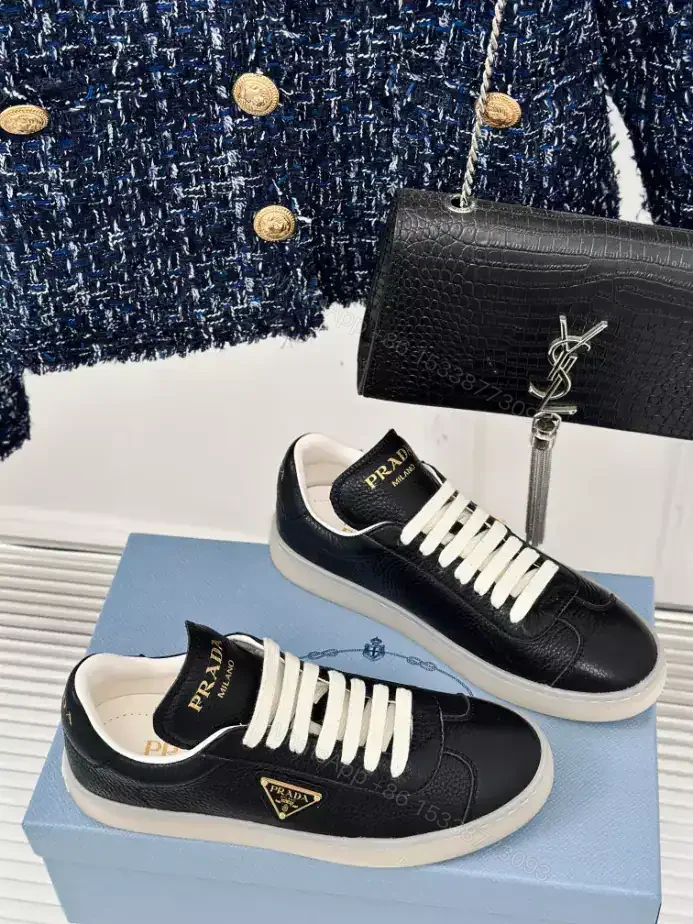 View 8 of PRADA SUEDE SNEAKERS ALABASTER BLACK – PRD082