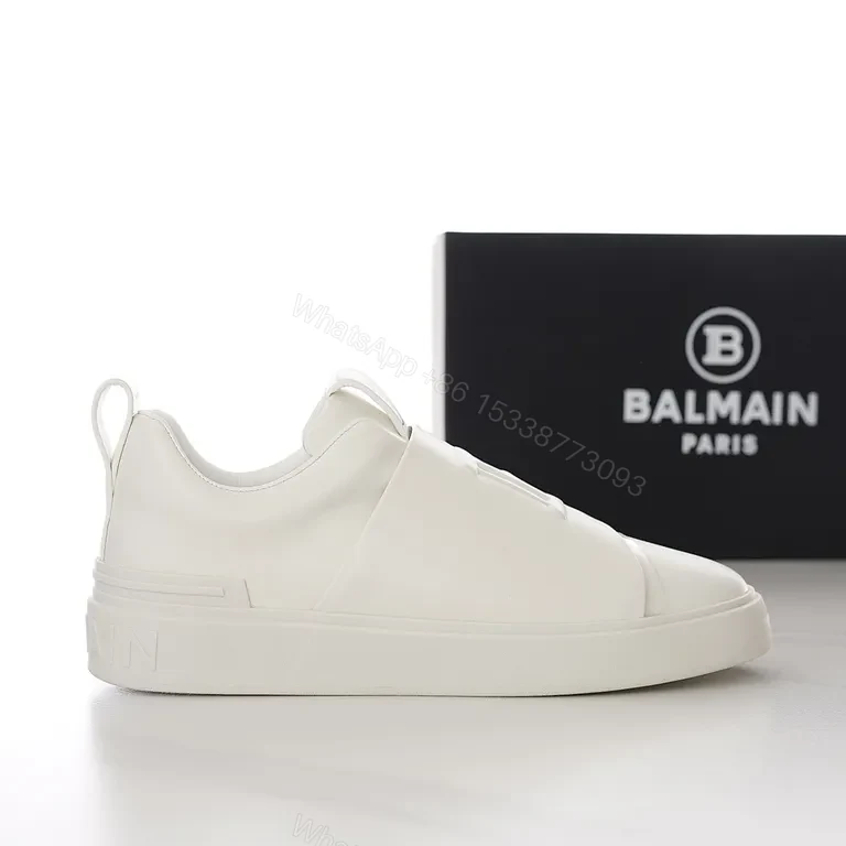 White Leather Low-Profile Luxury Sneaker with All-Day Comfort — view 1