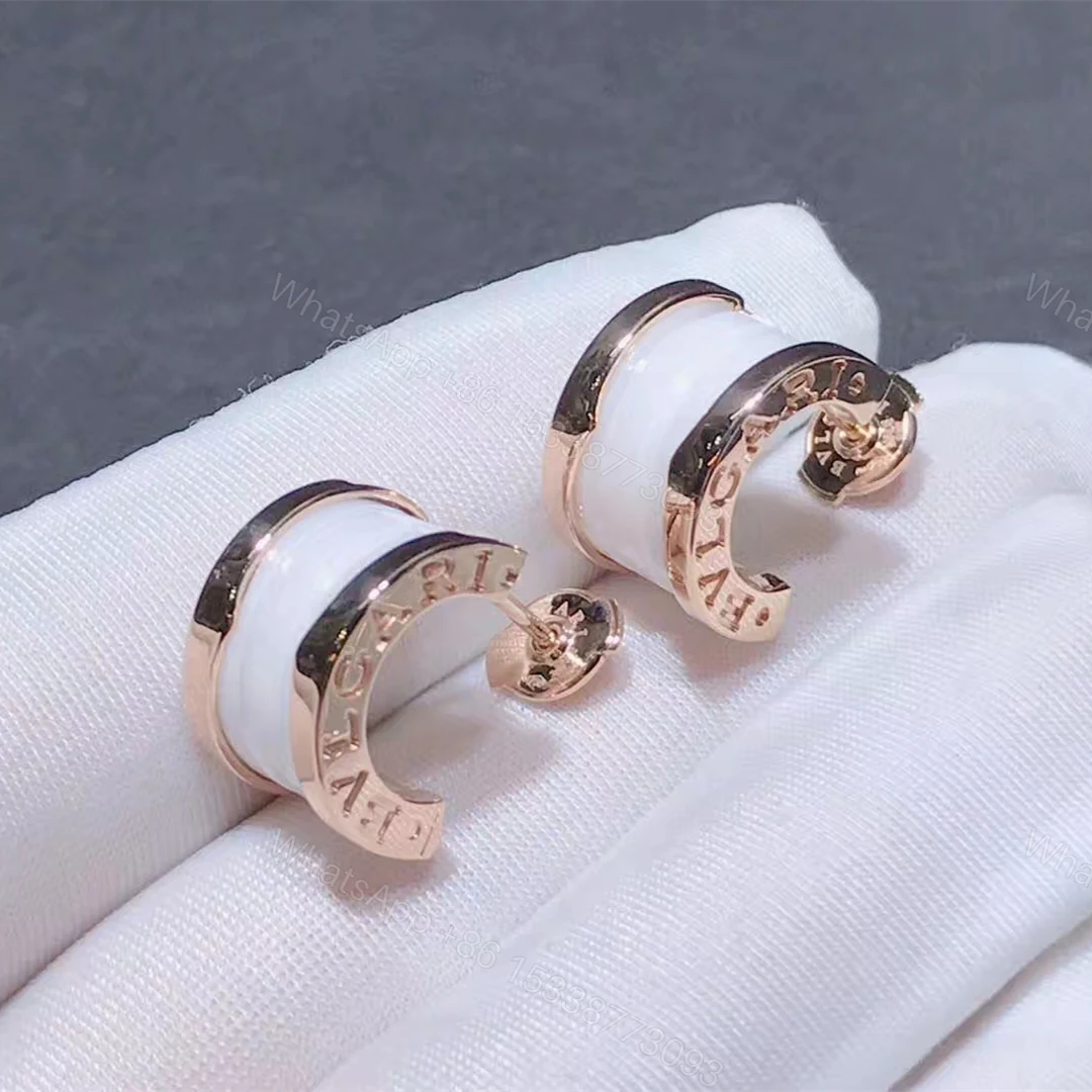 View 2 of Bulgari B.zero1 Earrings White Ceramic