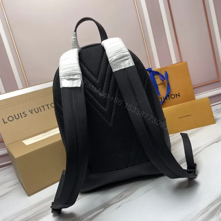 View 7 of Black Pebbled Leather Backpack â€” All-Day Readiness, Polished Confidence