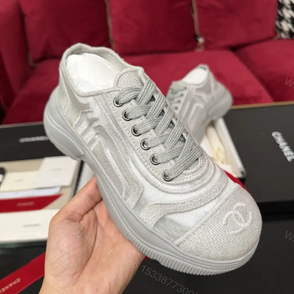View 2 of Texture Knit Platform Sneakers: Luxe, All-Day Comfort