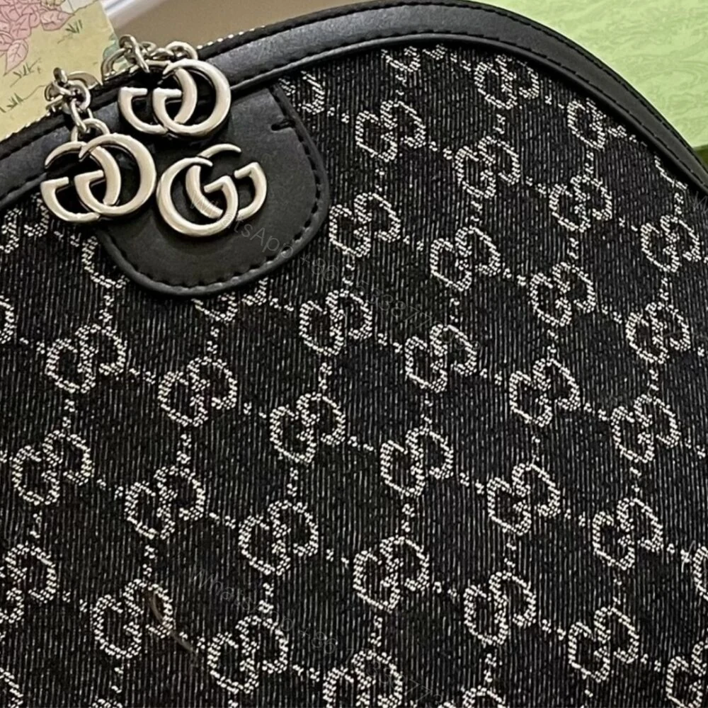 View 4 of Gucci Ophidia GG Small Shoulder Bag Black 23Cm 499621 FAC2F 8450