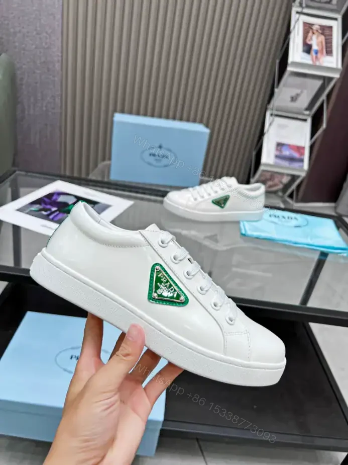 View 2 of PRADA BRUSHED LEATHER SNEAKERS – PRD042