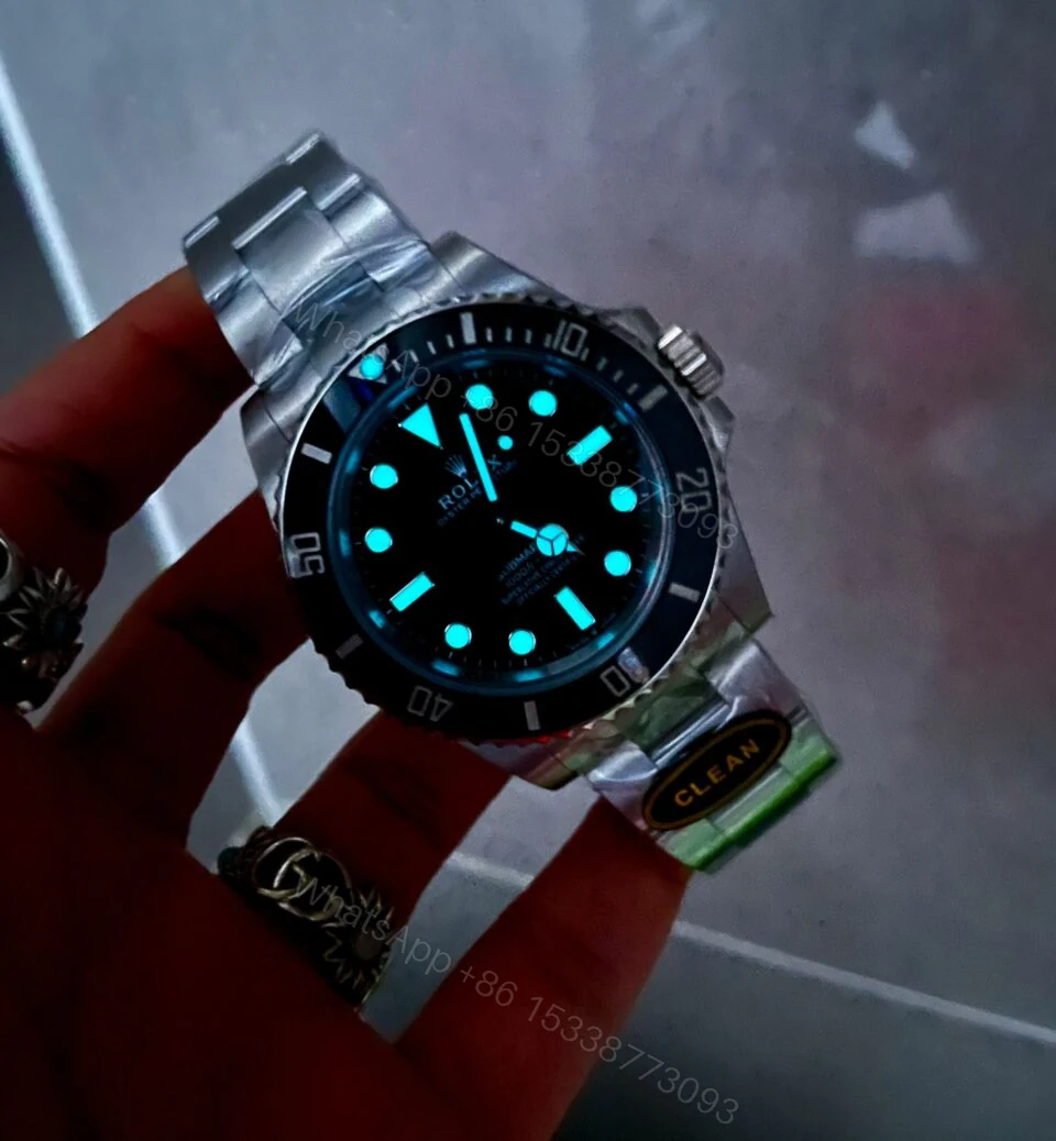 View 3 of Clean FACTORY 1:1 Rolex Submariner No Date CF 41mm Black Dial Black ceramic Bezel 3230