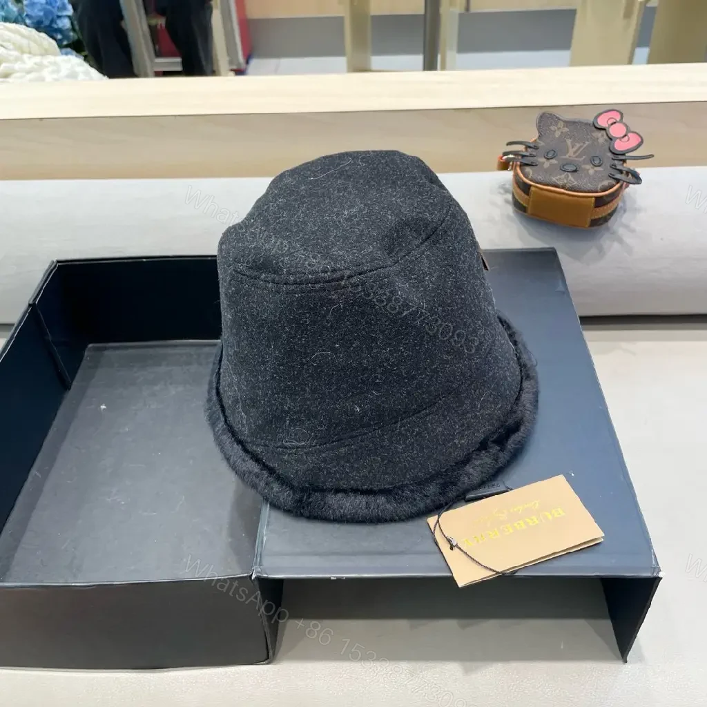 View 2 of Charcoal Wool Bucket Hat: Modern Luxury, Textured Comfort
