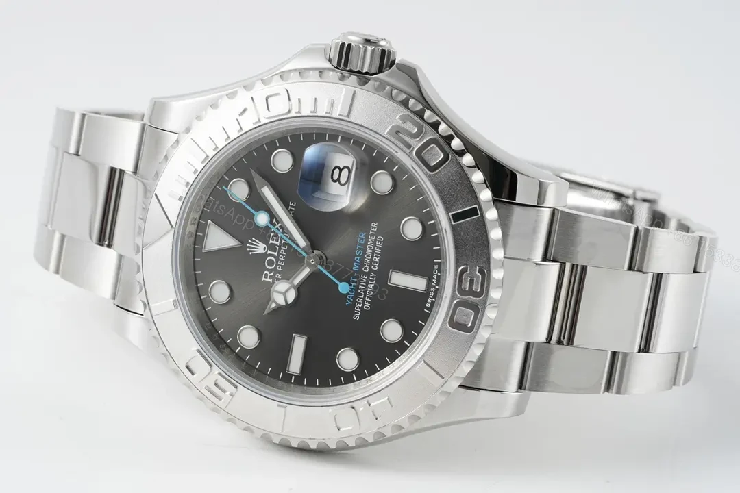 View 5 of OW Factory Clean Factory Rolex Yacht-Master 40mm Black Dial Stainless Steel