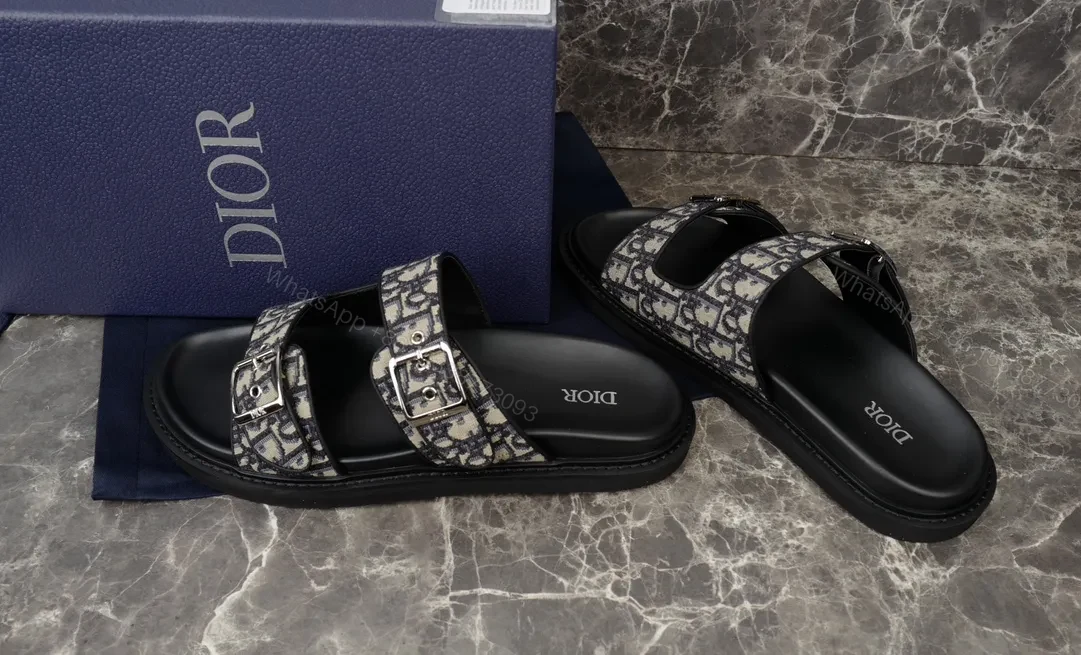 View 4 of Monochrome Pattern Sandals with Luxe Comfort