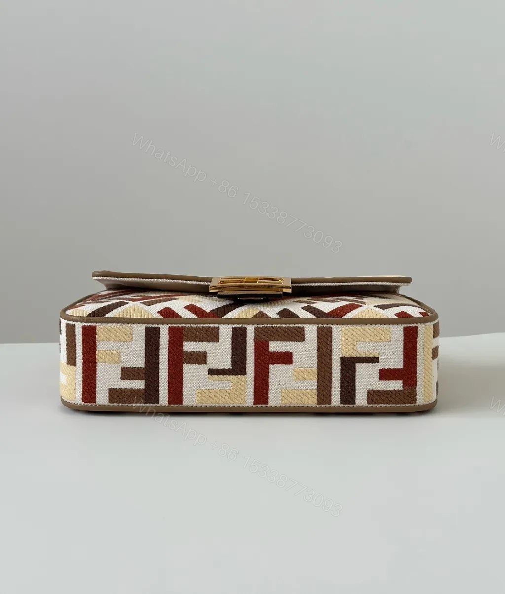View 2 of Statement Pattern Shoulder Bag with Signature Hardware