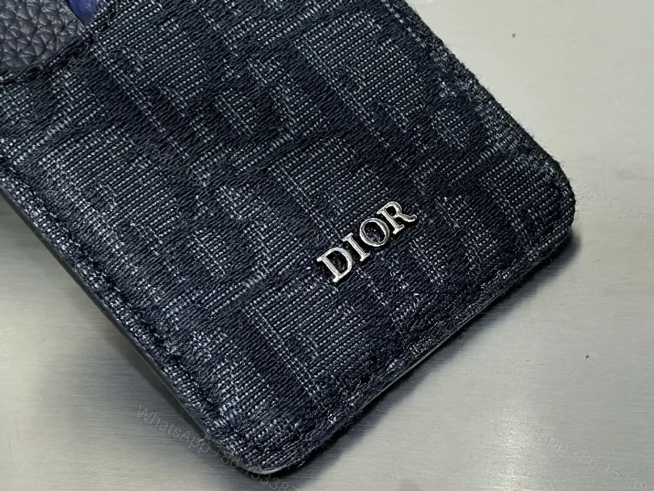 View 5 of Compact Luxe Wallet Case: Monogrammed Leather Card Holder
