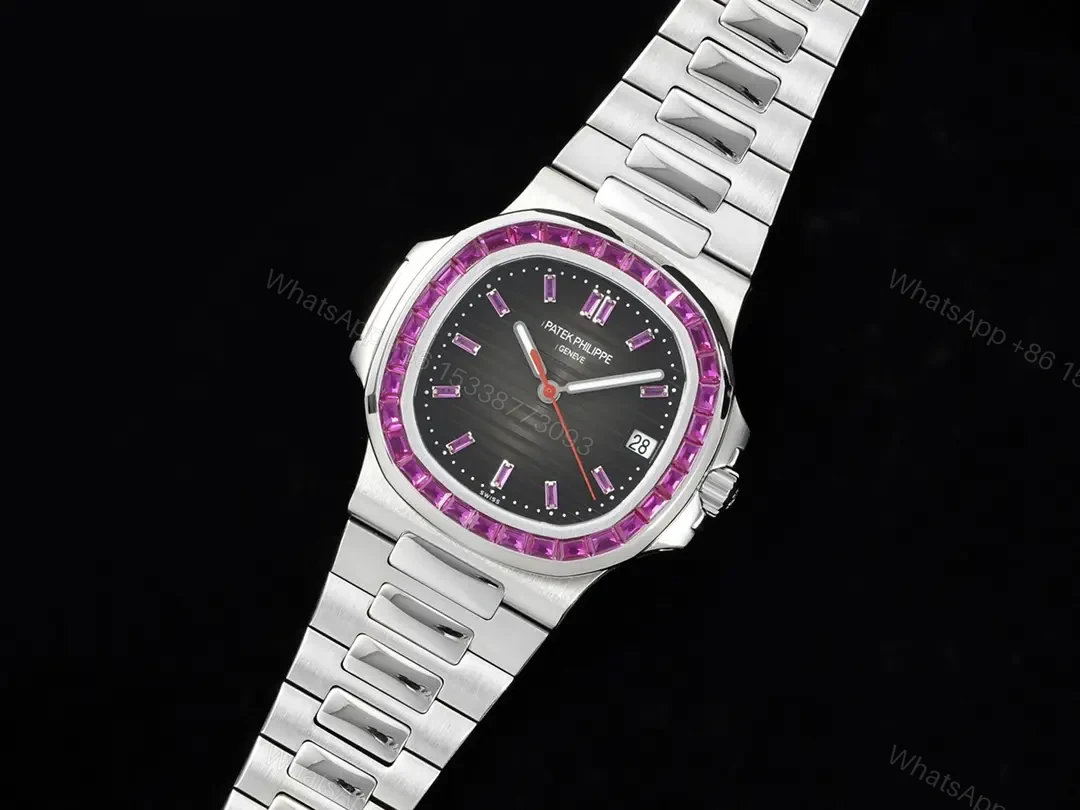 View 2 of Patek Philippe Nautilus 5711 Platinum – Ruby Grey Dial 5711/112P-001