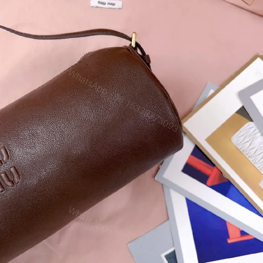 View 8 of Compact Luxury Leather Bag with Subtle Embossing