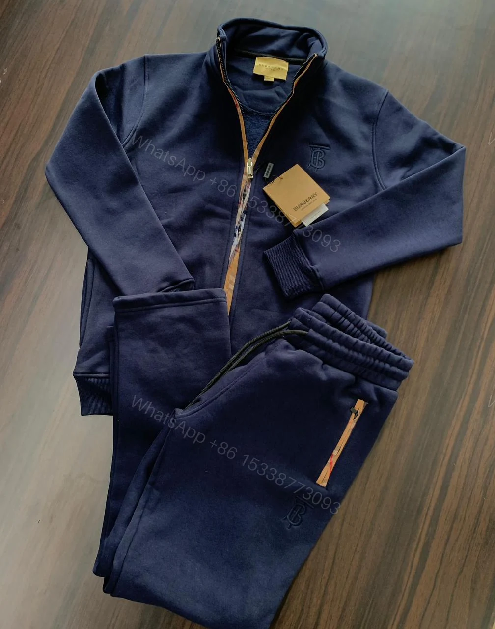 View 8 of First Copy Burberry Exclusive Zipper Tracksuit for Men