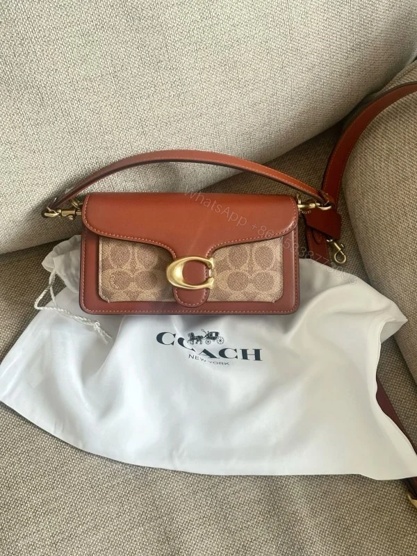 View 5 of FIRST COPY Coach Tabby 26 Brown Mono Presbyopia Handbag