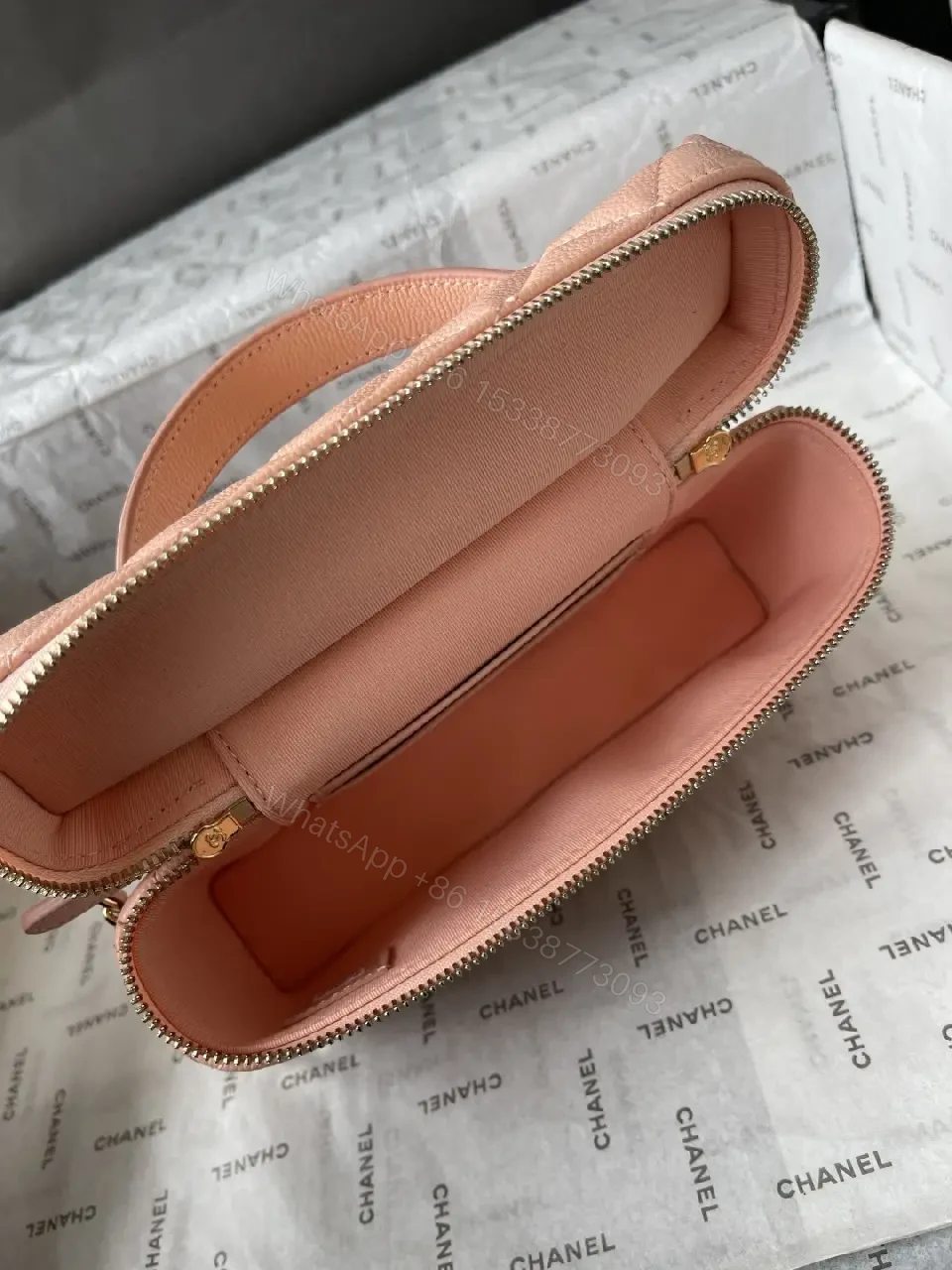 View 3 of Pearl Pink Quilted Chain Bag: Everyday Luxury