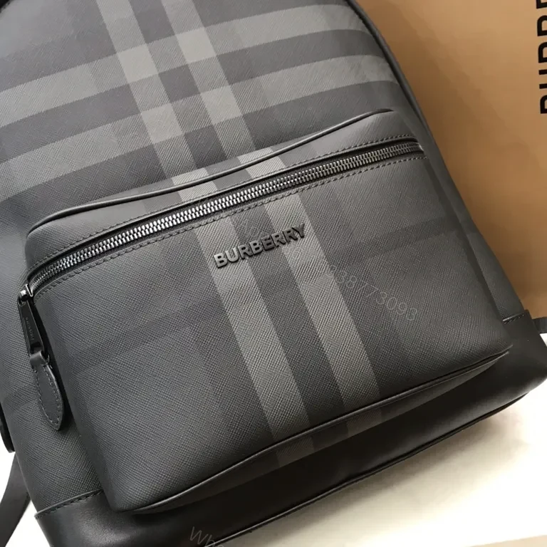 View 9 of Dark Charcoal Burberry Backpack: Refined Everyday Luxury