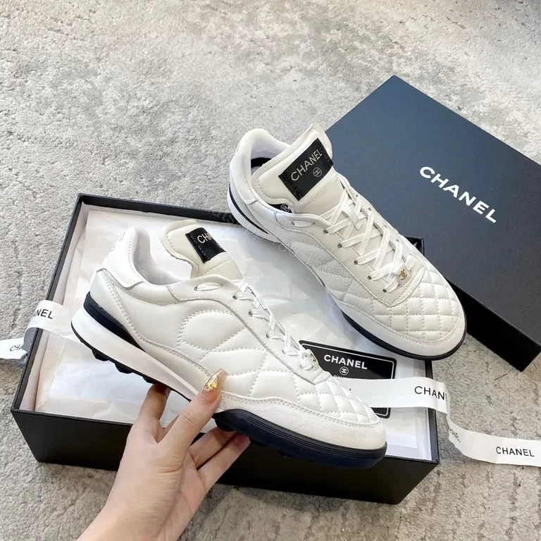 View 7 of Chanel Quilted High-Top Sneakers â€“ Luxe Comfort Urban Style