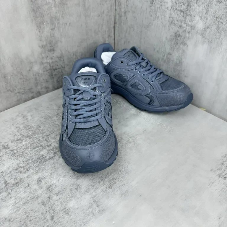 View 3 of Dior Low-Profile Runner: Luxe Textured Comfort Sneaker