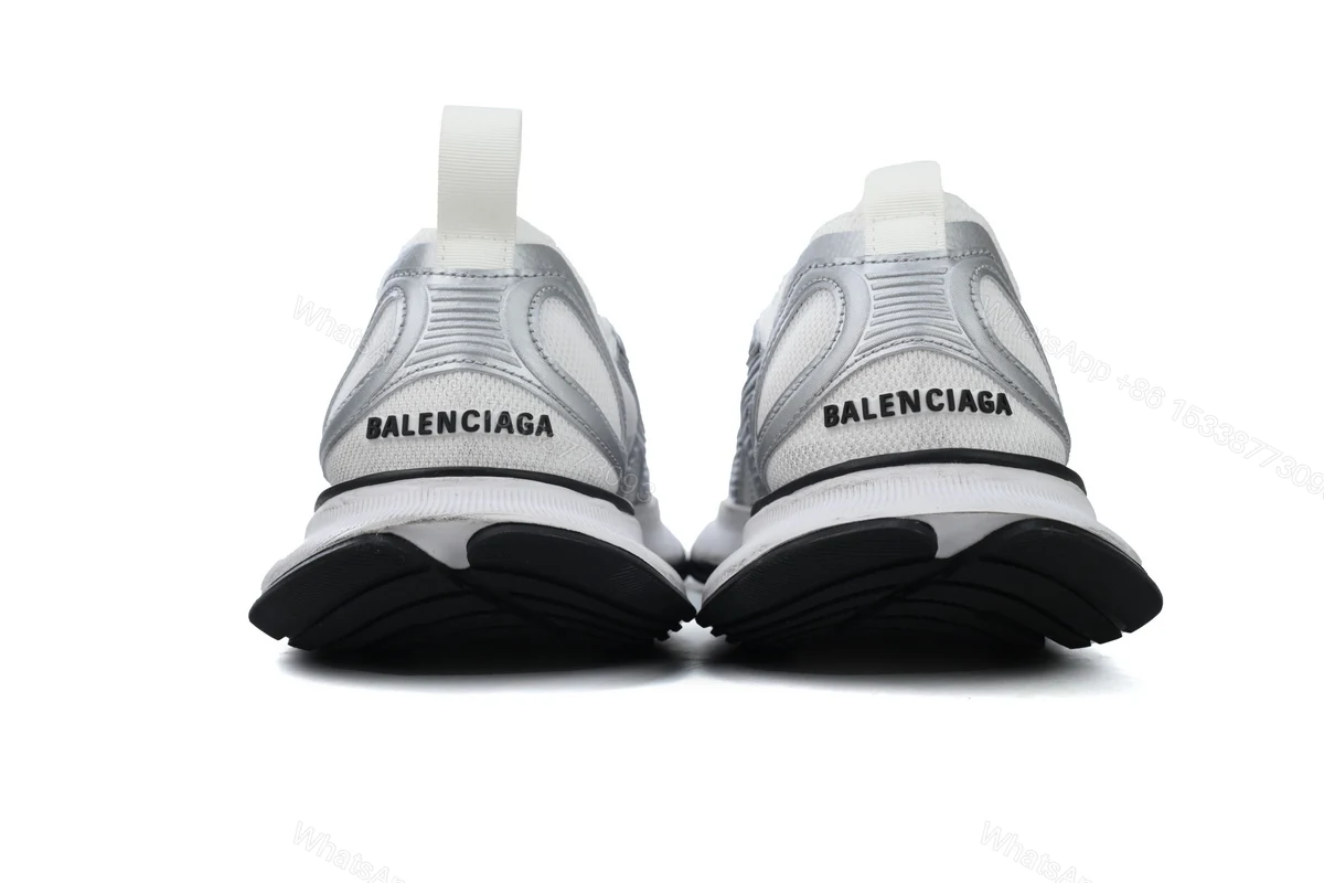 View 3 of Balenciaga Circuit Sneaker 'Worn-Out -White Silver'' 793945 WFLGY 9100