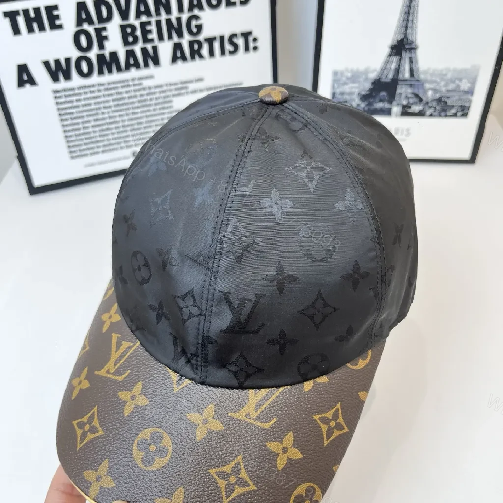 View 2 of Monogram Peak Cap: Modern Luxe, Signature Monogram Cap