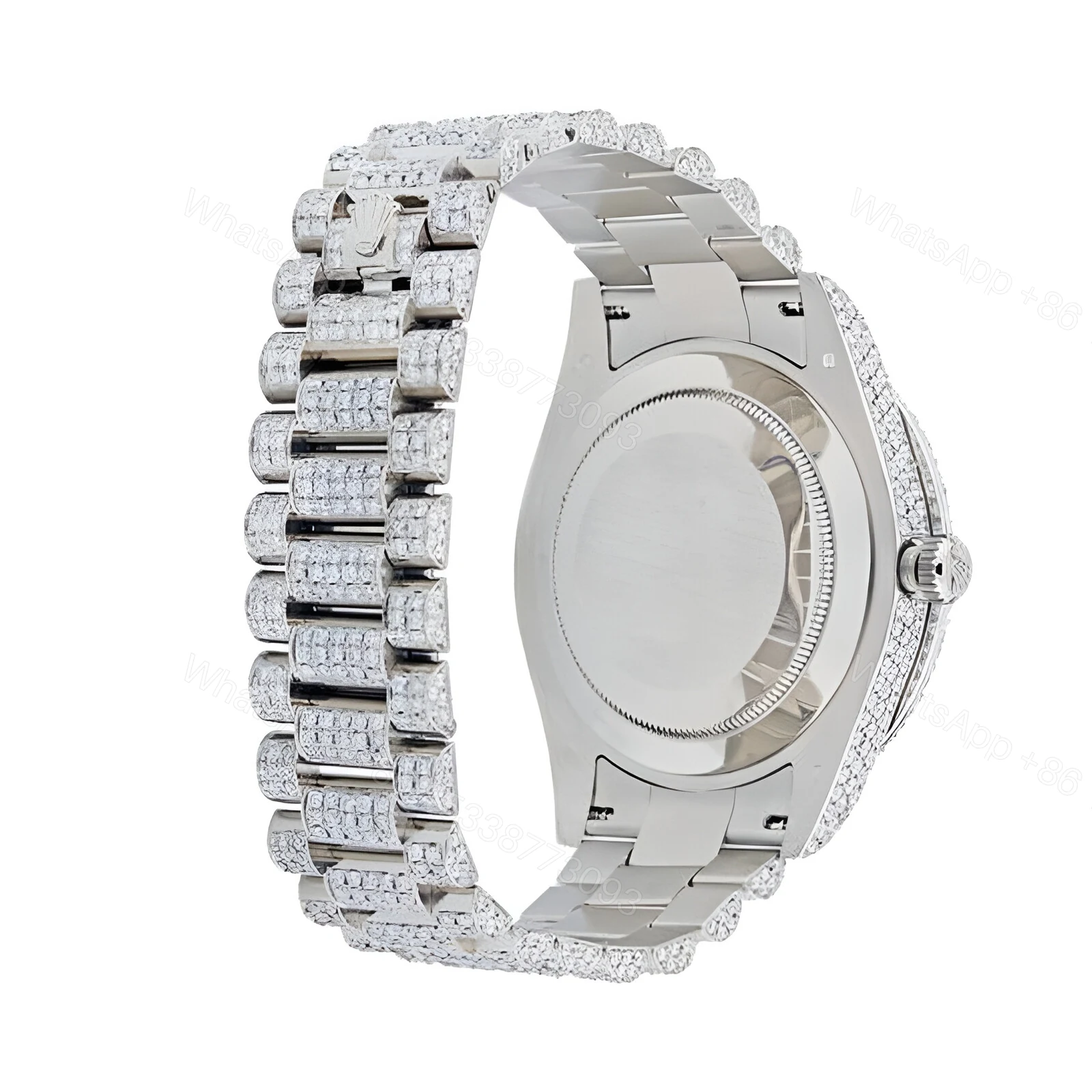 View 3 of Rolex Day-Date 218239 Fully Iced Out Replica