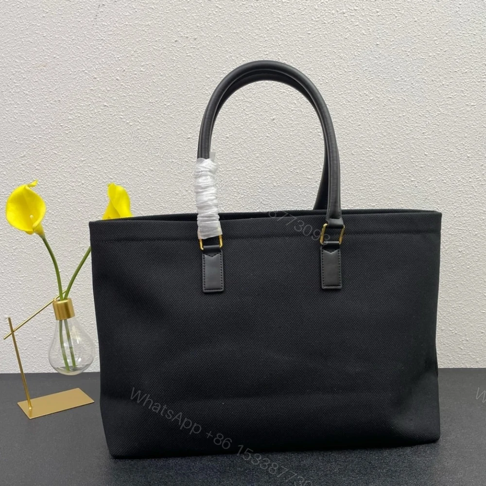 View 3 of CELINE HORIZONTAL CABAS TOTE CANVAS BLACK 33CM