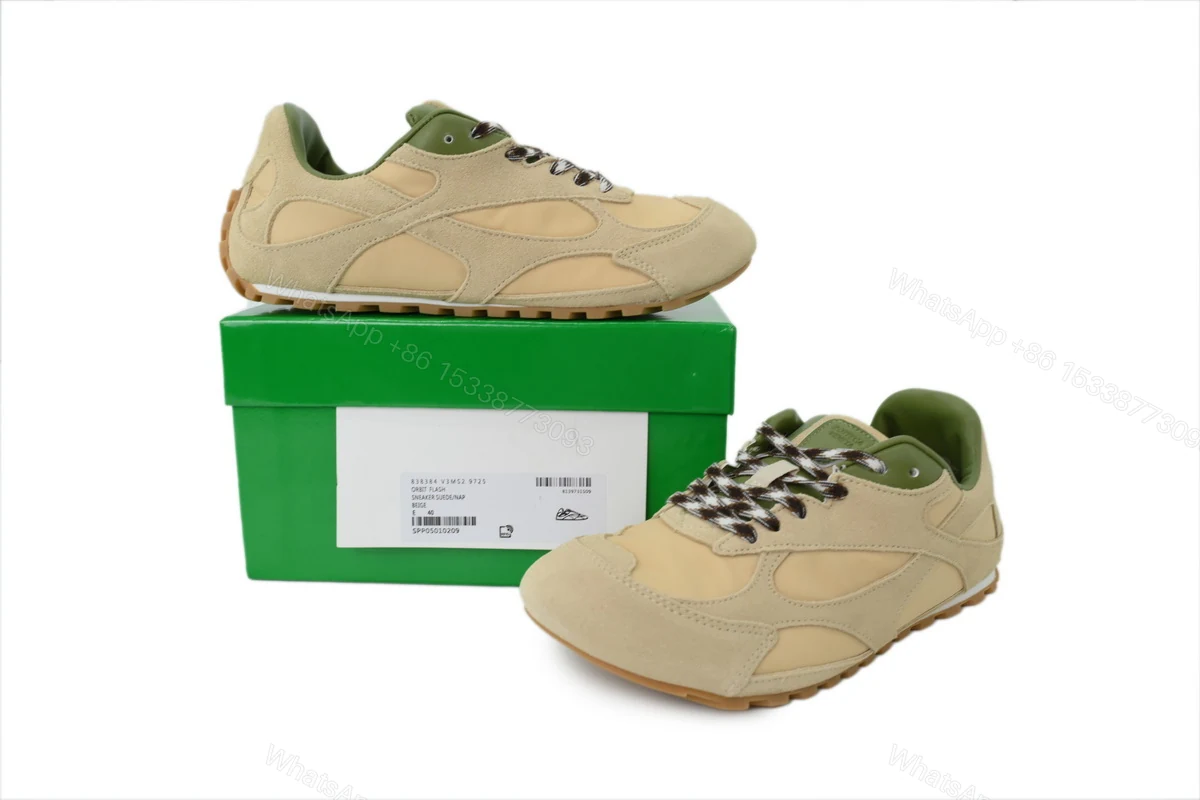 View 7 of Bottega Veneta Orbit Sneaker 'Beige' 838384 V3MS2 9725