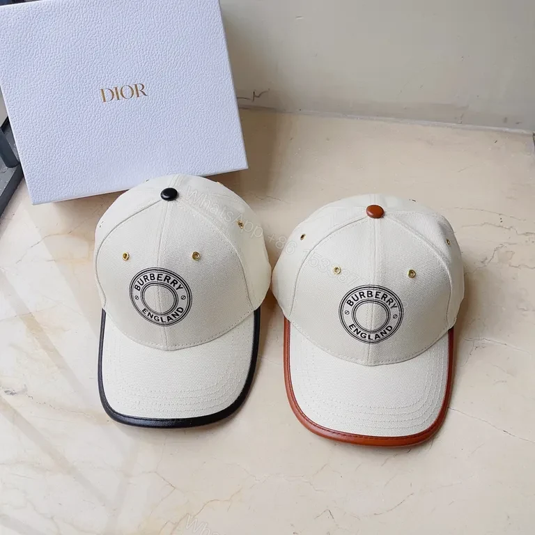 View 7 of Cream Burberry-Inspired Cap: Premium Cotton, Subtle Shine, Unisex