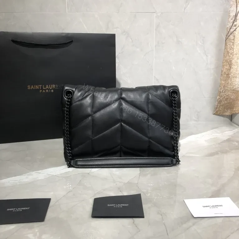 View 4 of Bold Quilted Leather Shoulder Bag - Day-to-Night Confidence