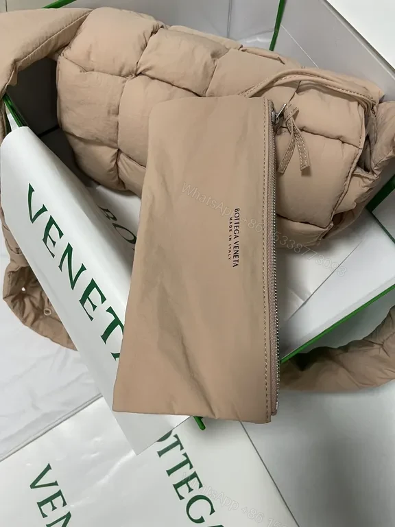 View 6 of Warm-Textured Nude Quilted Bag Set - Cushioned Chic Everyday Luxury