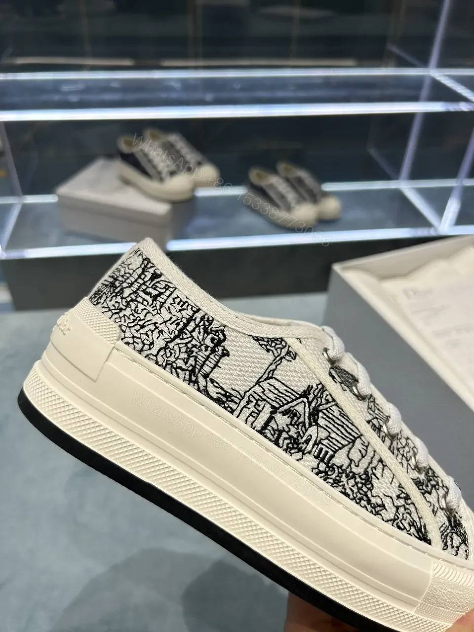View 9 of Graphic Monogram Low-Tops: Lux Comfort Sneakers