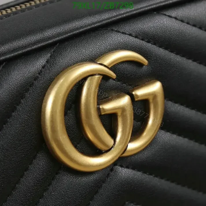 View 24 of Fake Gucci Small GG Beige Marmont Shoulder Bag ZB72988