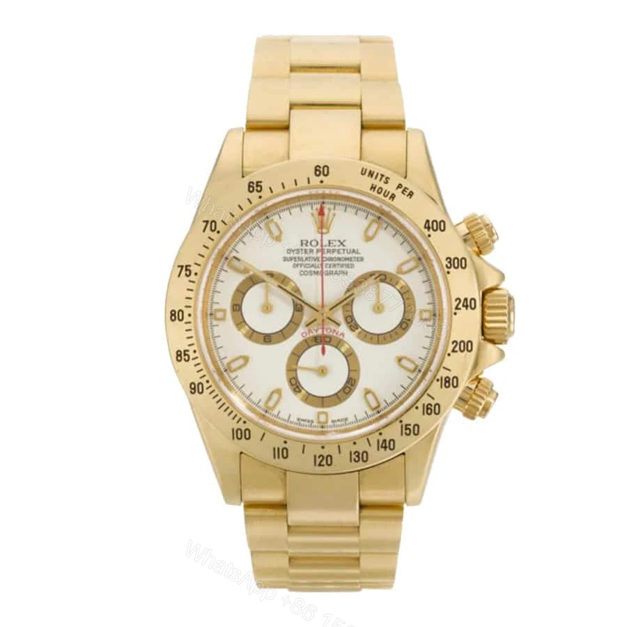 Rolex Cosmograph Daytona 116508 Super Clone: 40mm Yellow Gold Champagne Dial — view 1