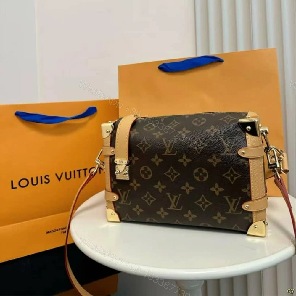 View 4 of Louis Vuitton Side Trunk Monogram MM Brown 23Cm
