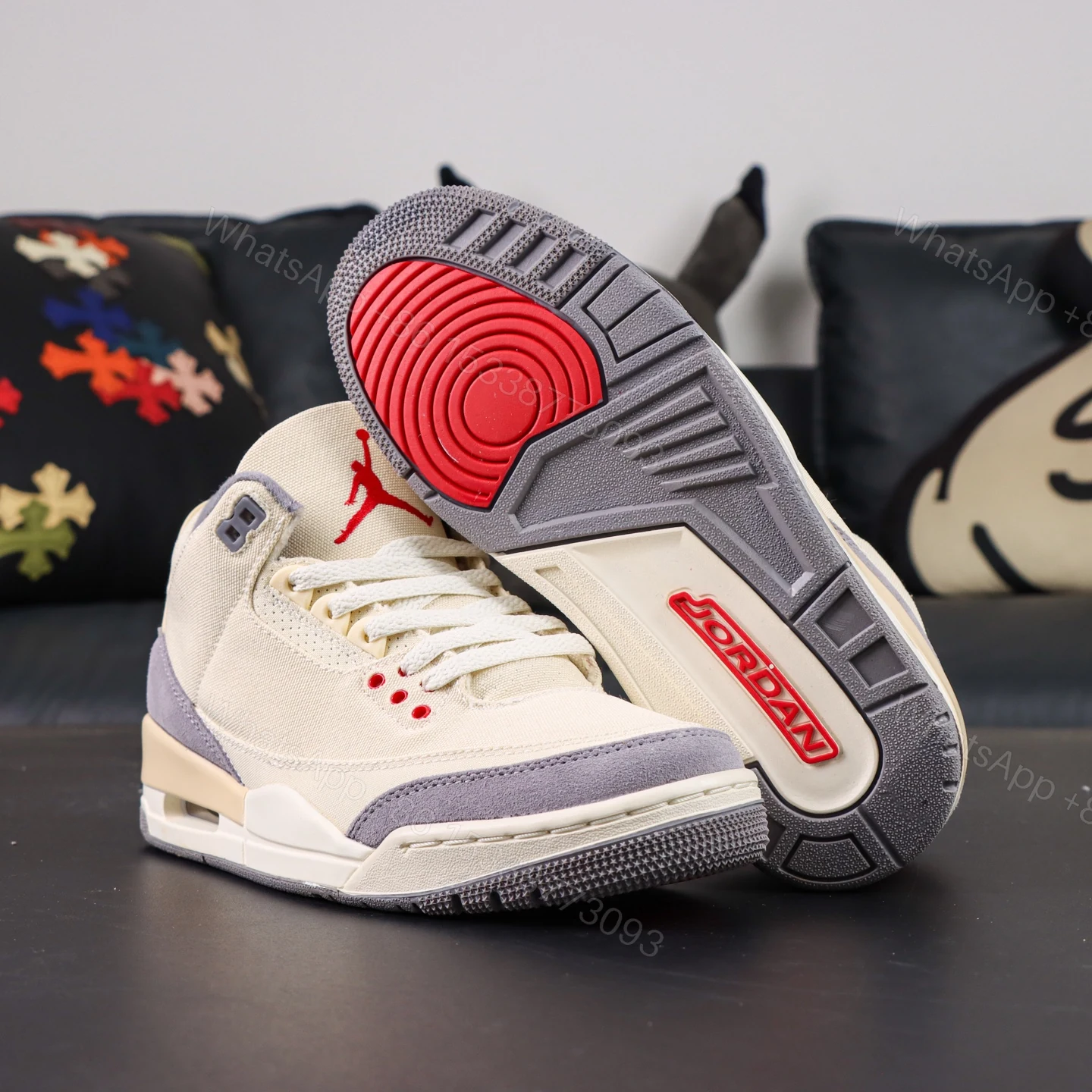 View 3 of Jordan 3 Retro Muslin