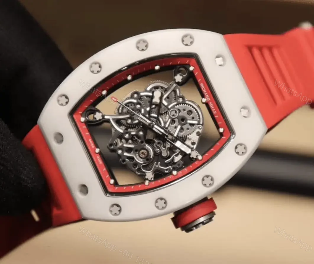 View 4 of Richard Mille Swiss Made Clone Rm 0055 Bubba Watson Red Rubber