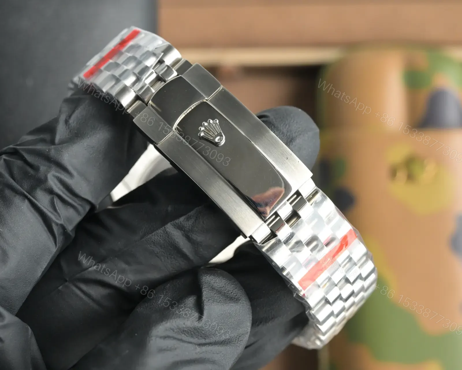View 7 of Rolex Datejust 41 Stainless Steel Fluted Slate – Roman Grey Dial Jubilee 126334-0022