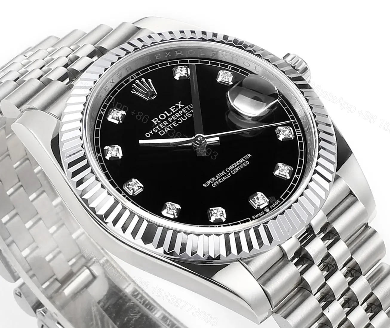 View 5 of VS Factory Clean Factory DDF Rolex Datejust 41mm Black Steel Watch