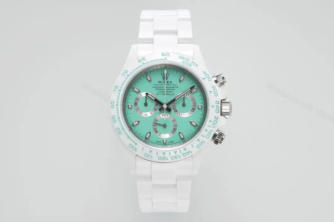 Rolex Daytona Mint Ceramic 40mm Automatic White Ceramic Bracelet RLX-DAYTONA-MINT-CERAMIC-40MM-WHITE-CERAMIC — view 1