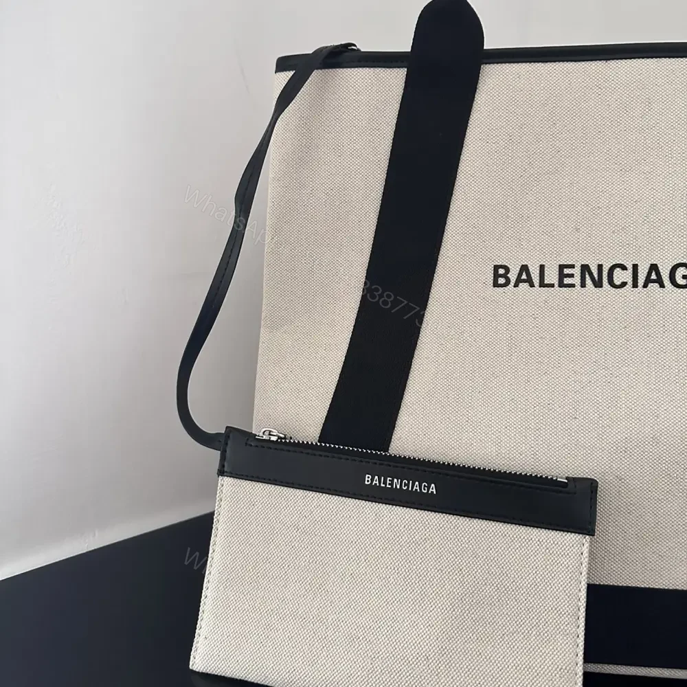 View 3 of 高仿BalenciagaNavyCabas帆布托特包35CM