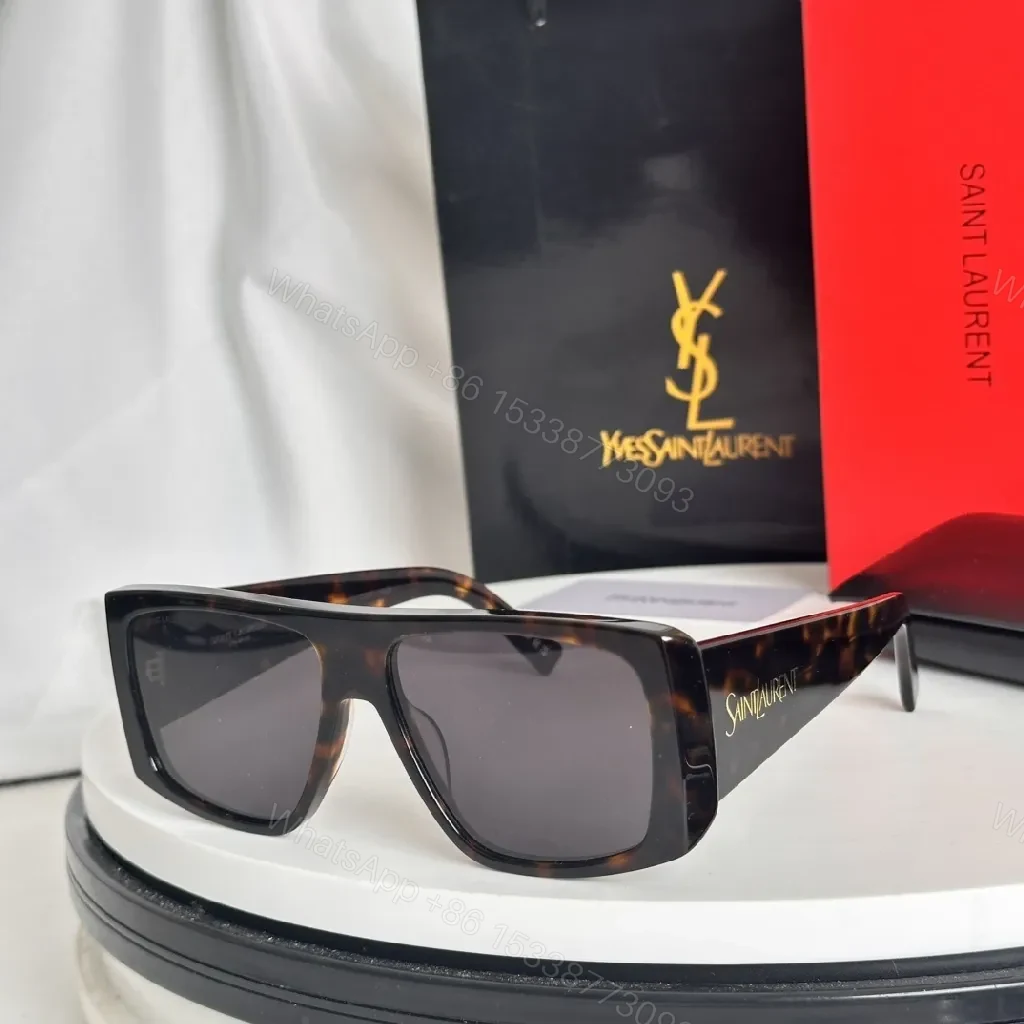 View 8 of Oversized Tortoiseshell Sunglasses: Signature Luxe Eyewear with Logo Details