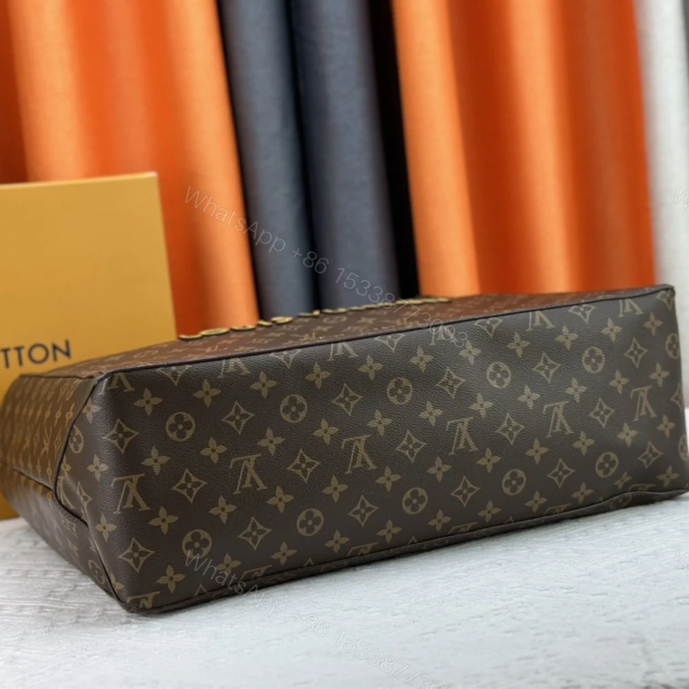 View 6 of LOUIS VUITTON SHOPPER TOTE MM MONOGRAM BROWN 40CM