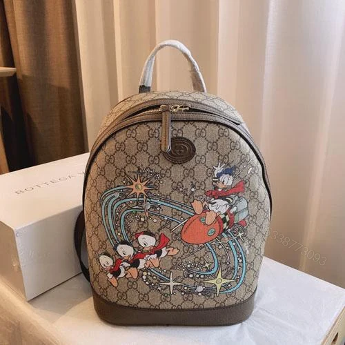 Gucci x Disney Brown Donald Duck Small Backpack — view 1