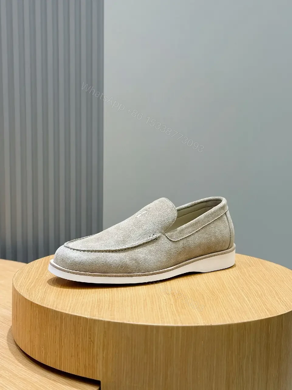 View 6 of Textured Suede High-Top Slip-Ons with Subtle Detailing