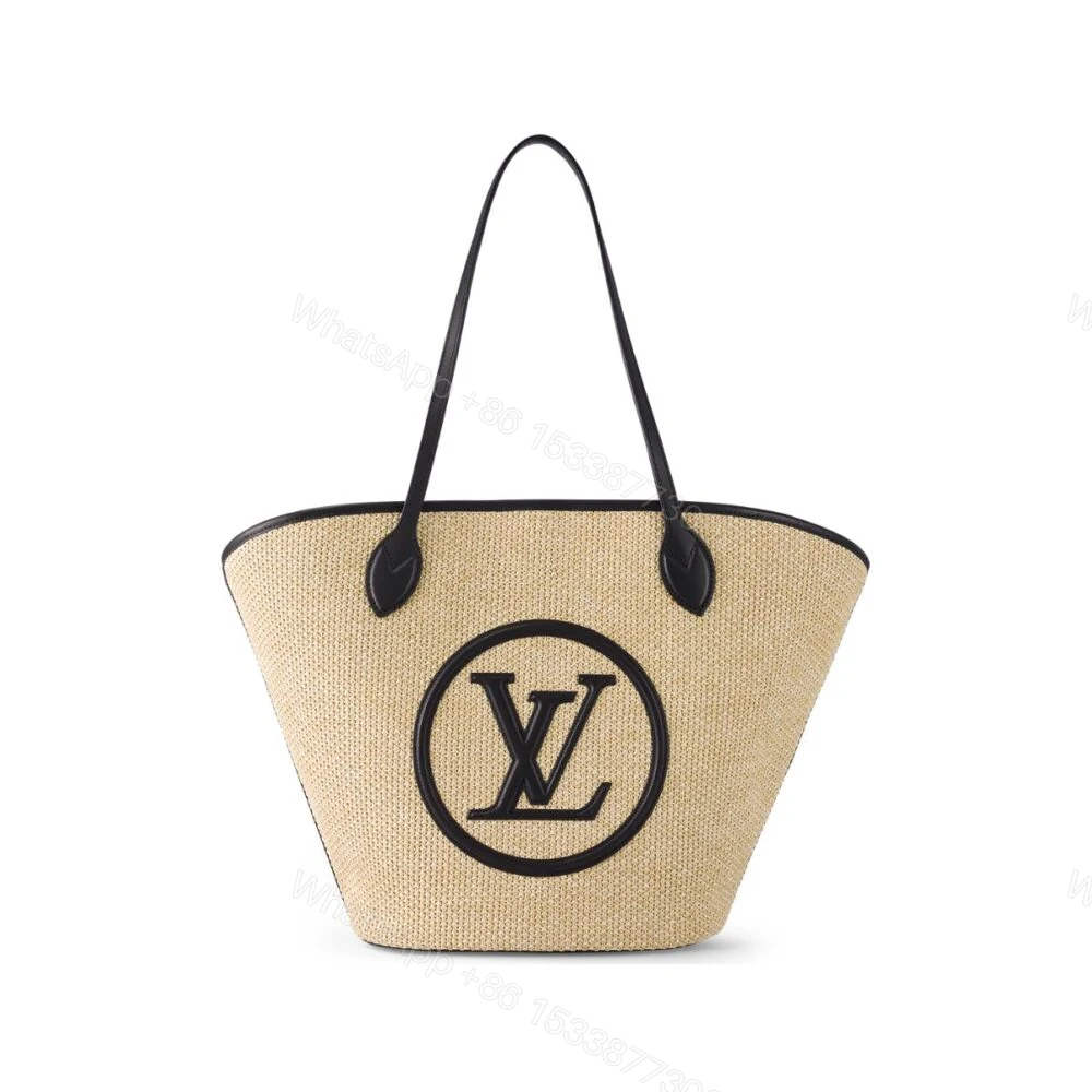 Louis Vuitton Saint Jacques Raffia Tote Bag Beige 57Cm M59808 — view 1