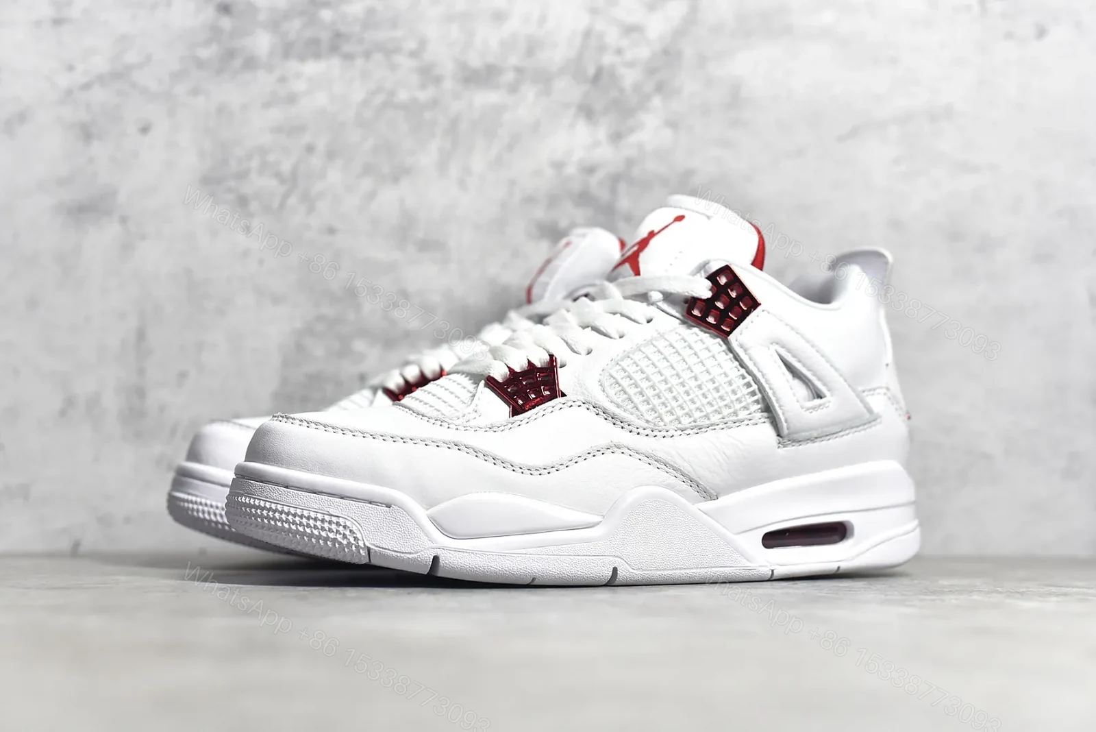 View 2 of Air Jordan 4 Red Metallic Reps