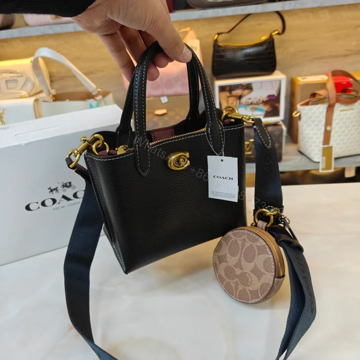 View 14 of FIRST COPY COACH WILLOW 18 TOTE HANDBAG IN LEATHER
