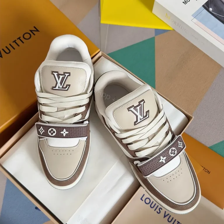 View 8 of Luxury Strap Sneaker: Iconic Leather High-Top with LV Hardware