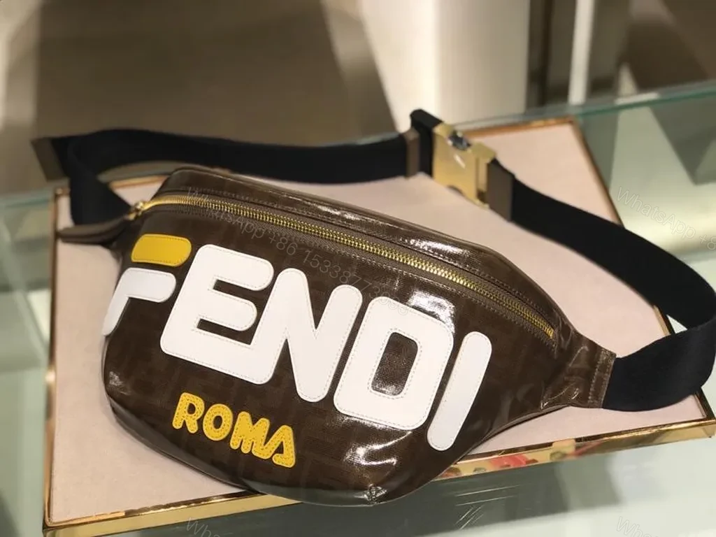 Compact Leather Belt Bag: Fendi-Inspired, Bold Branding, All-Day Convenience — view 1